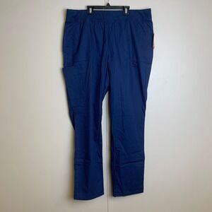 Dickies EDS Signature Scrubs Navy Blue Women 2XL Tall Cargo Pants DK125T‎
